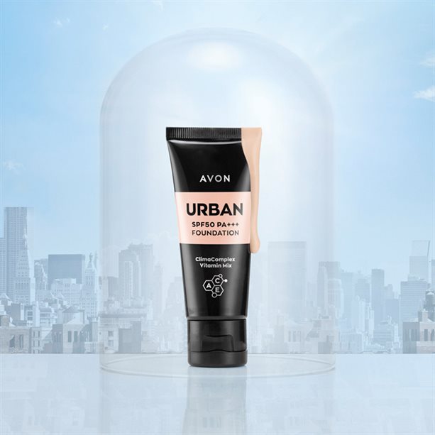 avon urban foundation spf 50